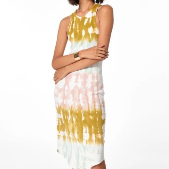 Young Fabulous & Broke Dresses & Skirts - Razor Back Tie Dyed Midi Dress